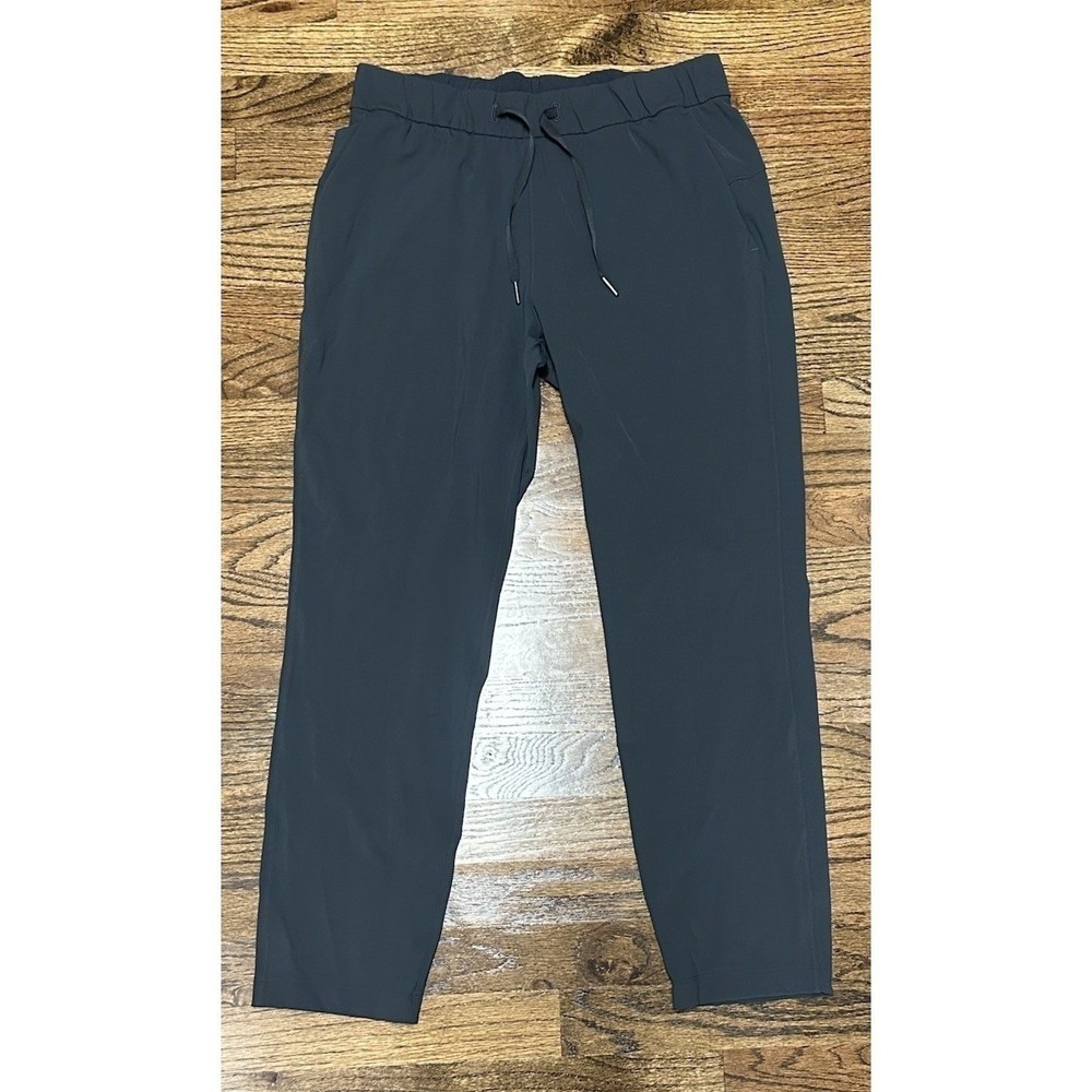 Lululemon Keep Moving Grey Ankle Stretch Pull On Pants Women's Sz 8
